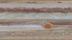 Conquête spatiale: tache rouge de jupiter par hubble